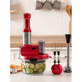 Resim Karaca 1,5 Lt Cam Hazneli Inox Gövde Premium 2000W Turbo , 4 Kanatlı Çelik Bıçak Mutfak Robotu & Blender + Onerous Hassas Tartı 