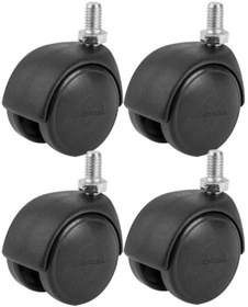 Resim abnturk 4 Adet Civatalı Plastik Tekerlek 50Lik Ofis Koltuğu Sandalye Tekerleği Mobilya Çeksür için Tekerlek 