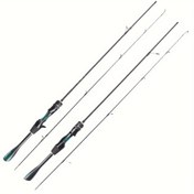 Resim Konik Saplı Ultra Hafif Crappie Panfish Direği, Karbon Balıkçılık UL Döküm Çubuk, Ultra Hafif İplik Çubukları 