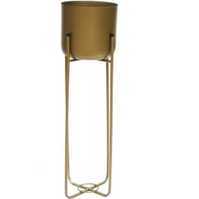 Resim Superbia Metal Ayaklı Saksı Büyük Boy Sarı 