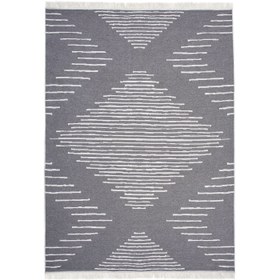 Resim MarkaEv Cotton Çift Taraflı Yıkanabilir Pamuk Kilim - 160x230 cm 