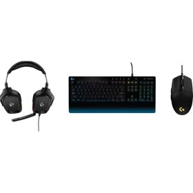 Resim Logitech G213 Klavye + G332 Kulaklık + G102 Mouse Oyuncu Set 