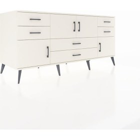 Resim Kronos Konsol 3 Raflı 6 Çekmeceli 4 Kapaklı 176x59x83 Aytaşı-aytaşı/aytaşı Aytası 