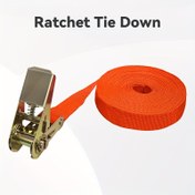 Resim 1 adet Ratchet Tie Down Kayışı, Ağır Hizmet Metal ve Kumaş, saç tokası Gerektirmez, Motosikletler, Kayaklar, Bisikletler için İdeal - Güvenli ve Kolay Yük Transferi, Kargo Taşıma için Çok Yönlü Tandem, Bisiklet Rigging | Ratchet Tie Down | Metal Kelepçe Tasarımı 