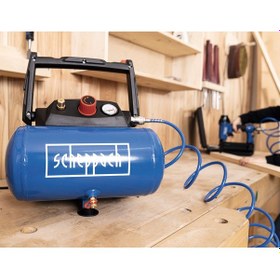 Resim Scheppach HC06 1200W 8 Bar 6 L Yağsız Hava Kompresörü - 5906153901 