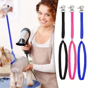 Resim Ayarlanabilir Köpek Bakım Tasması, 121,92 cm'den Küçük, Evcil Hayvan Banyosu ve Masa Koşumu İçin Naylon İlmek, Küçükten Büyüğe Irklar İçin Çok Paketli Bağlama İpleri 