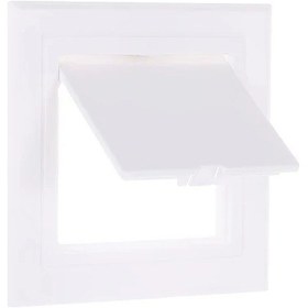 Resim Tongdashop Beyaz Abs Plastik Menteşeli Erişim Paneli 300x300mm Isıya Dayanıklı Çıkarılabilir Kapak 
