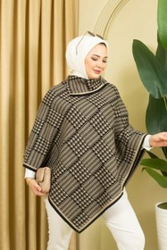 Resim 02Lady Fashion kadın desenli üçgen panço 