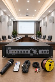 Resim Lastvoice High Voice Paket-1 Bölgeli Anfi Ve Duvar Hoparlör Ses Anons Sistemi Seti 