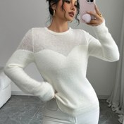 Resim Kadın Şık Düz Renk Kazak - Yumuşak Yuvarlak Yaka Uzun Kollu Kazak, Tüm Sezonluk Günlük & Resmi Kombinler, Günlük & Özel Günler İçin Şeffaf Olmayan Kumaş, Makinede Yıkanabilir Kışlık Sıcaklık, Bayan Kazakları 