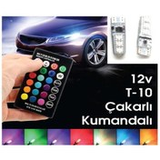 Resim Kumandalı Led Park Ampül Dipsiz T10 12v 