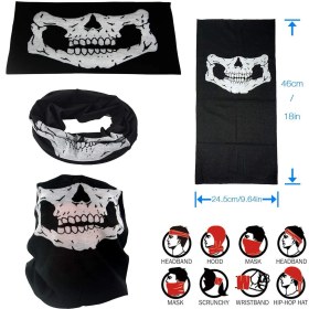 Resim Matmel Motorcu Boyunluk Baf Buff Bandana 25X48 cm Model 7 