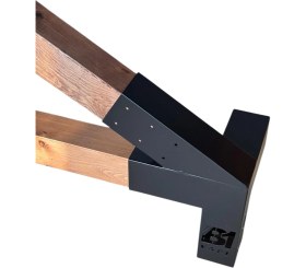 Resim B1 Yapı Pergola Kamelya 4 Kollu Açılı Kenar Bağlantı Aparatı Sağ 