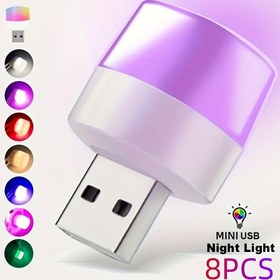 Resim 8 adet-USB Lambası, 5V Gerilim, 1W Güç, USB Arayüzü LED Işık, Göz Koruma Okuma Lambası, Bilgisayar Okuma Işığı, Okuma Lambası için Uygun, Gece Lambası 