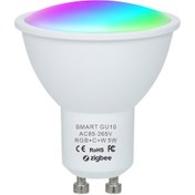 Resim Youmex Zigbee Akıllı Led Ampul Gu10 5w - Rgb+cw+ww Renk Ve Parlaklık Ayarlı, Ses Ve Uygulama Kontrollü, Ac85-265v Beyaz 