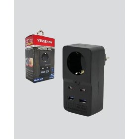 Resim Zenvia Akıllı Akım Dengelemeli Priz 2500W 4 USB Type C Çıkışlı 