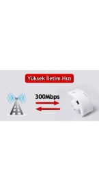 Resim Gaman 300MBPS Kablosuz Sinyal Güçlendirici Wifi Repeater Kolay Kurulum ve Geniş Kapsama Alanı 