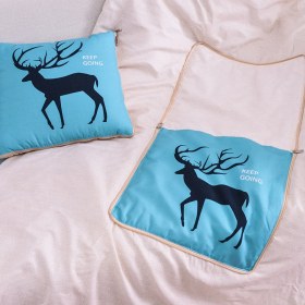 Resim Zhuque Üzerinde Logo Baskılı Ikisi Bir Arada Yastık Yorganı, Çok Fonksiyonlu Araba Kanepe Yastığı Yorganı (Yurt Dışından) 