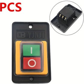 Resim 2 adet düğme anahtarı NO/OFF kontrol anahtarı kutusu start stop anahtarı 10A 220V/380V 