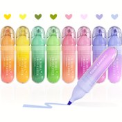 Resim FourCandies 8'li/12’li Şık Pastel Fosforlu Kalem Seti, Sızdırmaz Yumuşak Kesim Uç, Çeşit Renklerde Okul ve Ofis İhtiyacı ile 
