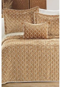 Resim Brillance Çift Kişilik Yatak Örtüsü Gold Gold 