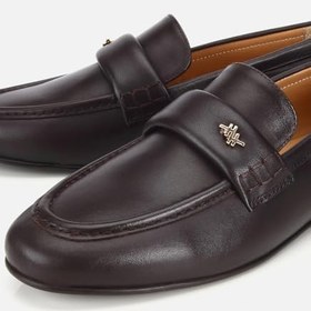 Resim HOTİÇ Kadın Deri Siyah Yumuşak Dokulu Klasik Loafer 