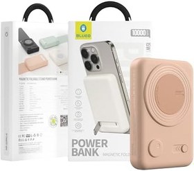 Resim Blueo Kablosuz Standlı Şarj 10000 mAh Powerbank (Yeşil) 