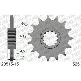 Resim Afam Honda Cbf 600 / Cbf 600s Çelik Ön Dişli 525 