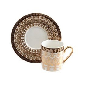 Resim Lotus Nurbanu Bone Porselen 6 Kişilik 12 Parça Kahve Fincan Takımı 