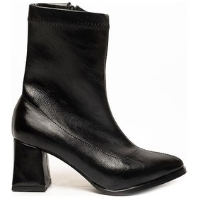 Resim Celira Rns Siyah Kısa Topuklu Streç Bot Siyah 