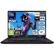 Resim MSI Pulse 17 AI C1VFKG-083XTRHMF23 Ultra 7-155H 64 GB 2 TB SSD RTX4060 17" W11P Dizüstü Bilgisayar 