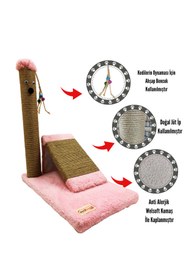 Resim AboutThePerfect Çok Renkli Kedi Tırmalama ve Oyun Platformu Rampası 