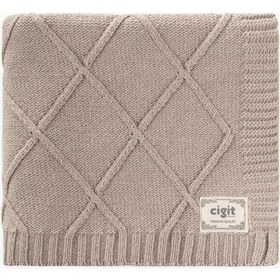 Resim Triko Battaniye 80x100 Cm A Bej Bej 