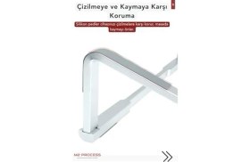Resim Verimly Ultra Hafif Katlanabilir Laptop Standı Yükseltici Stand Tüm Modellerle Uyumlu Metal 