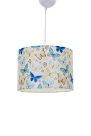 Resim Vivido Abajur 2'li Mavi Kelebekli Çocuk Odası Seti Tavan&komodin 