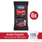 Resim Ultra Fresh Araba Torpido Temizleme Mendili 6 x 20 Yaprak 