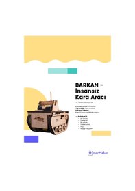 Resim Türk Malı İnsansız Tank Robot Dc Motorlu Ahşap Oyuncak Stem-a Set Çocuklar İçin Boyanabilir Maket 