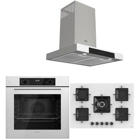 Resim Ferre Icon Plus 75 Serisi QBL63CB-SS036-D101 3lü Cam Ankastre Set 