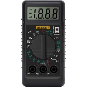 Resim Xiyu Shop DT-182 Dijital Mini Multimetre Dcac Gerilim Akım Ölçer El Cep Voltmetre Ampermetre Diyot Triyot Test Cihazı Multitester (Yurt Dışından) 