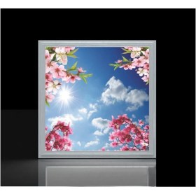 Resim Gökyüzü Panel Ledli Yatak Odası 60WATT AVIZE-60 cm x 60 cm - Tavana Yapışık-Kolay Montaj Avize 