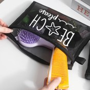 Resim 2025 Trendy Plaj Temalı Tuvalet Çantası - 'Plaj' Baskılı Geniş Seyahat Kozmetik Organizatörü, Tatil, Spor Salonu, Anneler Günü Hediyesi, Hafta Sonu Tatil ve Seyahat Gereksinimleri için Mükemmel, Seyahat Tuvalet Çantası | Şık Seyahat Çantası | Dayanıklı Naylon Çanta, Plaj Çantası 