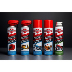 Resim Börfh 5Li Motosiklet Ve Kask Bakım Spreyi Set 300 ML 