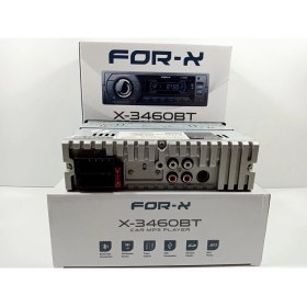 Resim For-x Teyp – For-X X-3460BT 4X60W Çift Amfi ve Bluetoothlu 7 Renk Oto Teyp 
