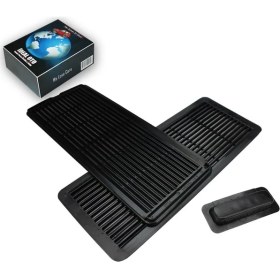 Resim İdeal Otomotiv Mercedes W202 W203 W209 W210 W211 W215 W219 W220 Sunroof Perde Kolu & Izgara Kapağı (Siyah) 