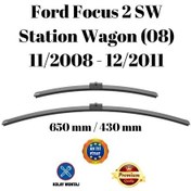 Resim Ford Focus 2 Sw Station Wagon 08 2008 2009 2010 2011 Uyumlu Ön Cam Silecek Süpürgesi Takımı 650/430mm Silbak 