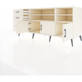 Resim Kronos Konsol 4 Raflı 3 Çekmeceli 3 Kapaklı 176x59x83 Aytaşı-aytaşı/aytaşı Aytası 