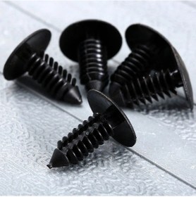 Resim Lasonstiges 50 Adet Araba Tokası Fit 8mm Delikli Araba Klipleri Tampon Tutma Diski Plastik Perçinler Forgm Ford Chrysler Auveco Otomobil 