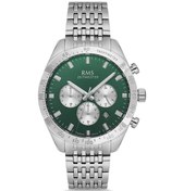 Resim Rms Zeitmeister Rms.1.ag2053.04 Tüm Fonksiyonlar Aktif Kristal Camlı Çelik Kordon Çelik Kasa 5 Atm Suya Dayanıklı Metalik Renk Erkek Kol Saati Metalik 