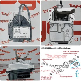 Resim Toyopar Hilux 2005- Diferansiyel Aktüatör Vakumu Orjinal Aisin 4140035032 