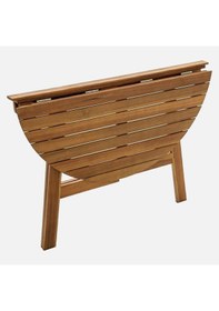 Resim Ahşap Yarım Balkon Masası Kahverengi 